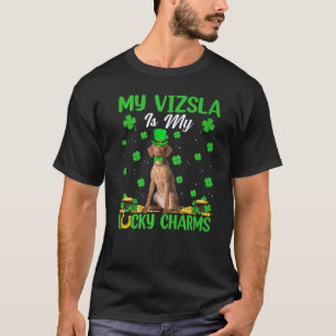 My Vizsla Is My Lucky Charms Vizsla Dog St Patrick T-Shirt
