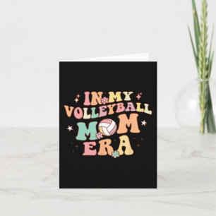 My Volleyball Mom Era Game Day Cute Retro Volleyba Card