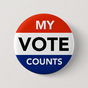 My Vote Counts 2 Inch Round Button