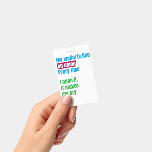 My wallets is like an onion -joke quote- badge