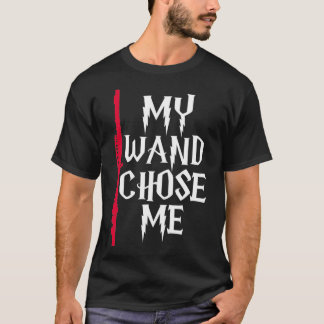 My Wand Chose Me Flute Funny Flute Player Flutist  T-Shirt