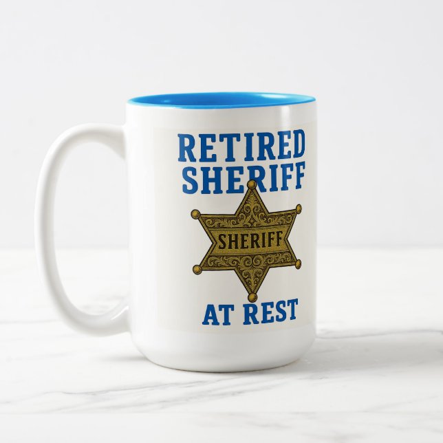 My Watch as Sheriff has ended Two-Tone Coffee Mug (Left)