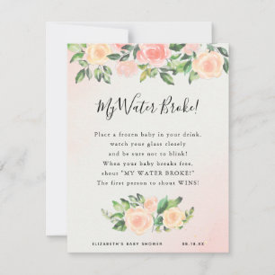 My Water Broke   Baby Shower Game