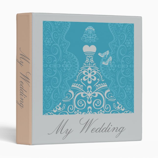 My Wedding Elegant memories and inspiration folder Binder (Front/Spine)