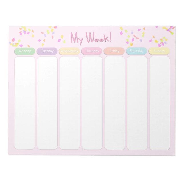 My Week Notepad (Front)