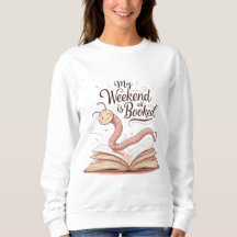 My Weekend Is All Booked | Bookworm Illustration