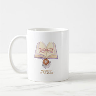 My Weekend Is Fully Booked Cozy Book Lover Coffee Mug