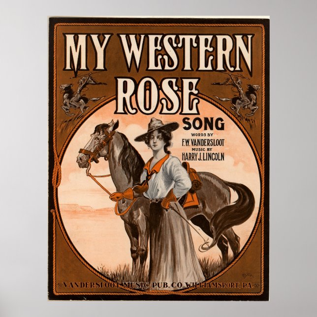 My western rose poster (Front)