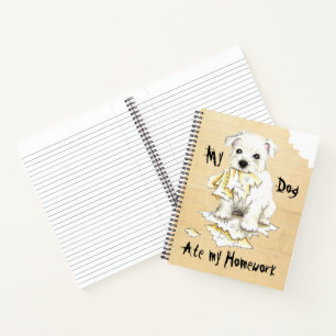 My Westie Ate My Homework Notebook