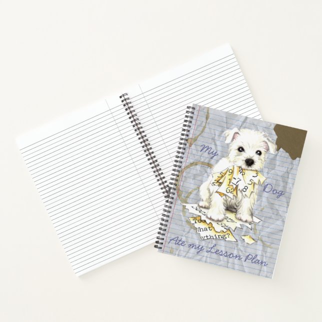 My Westie Ate my Lesson Plan Notebook (Inside)