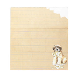 My Wheaten Ate My Homework Notepad
