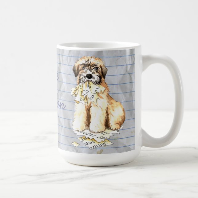 My Wheaten Ate My Lesson Plan Coffee Mug (Right)
