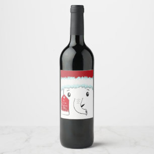 My White Elephant Gift Wine Label
