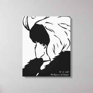 My wife and my Mother-in-law of W.H. Hill Canvas Print