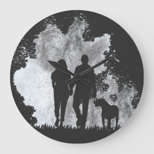 my wife is my valentine 2021 large clock