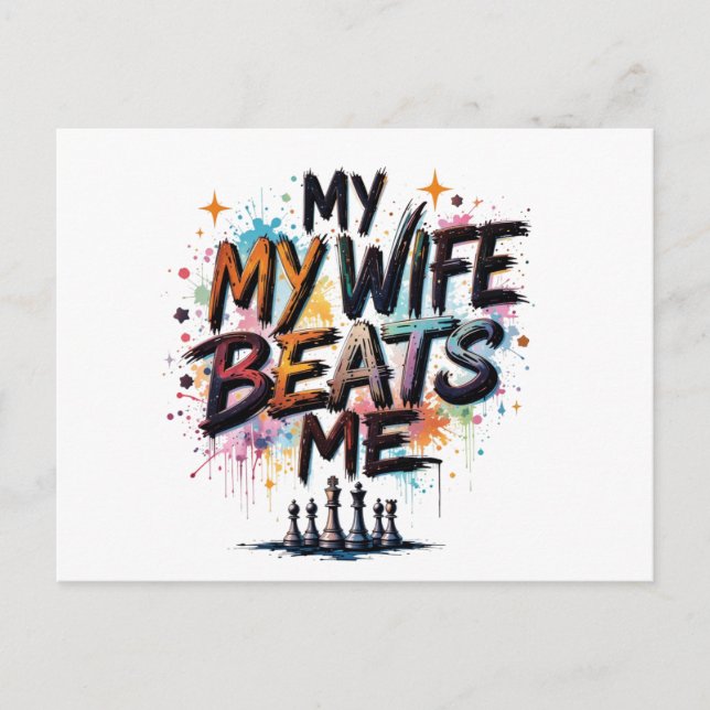 My wife is the best postcard (Front)