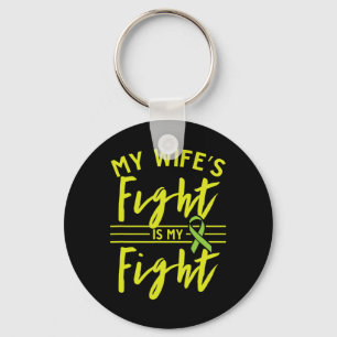 My Wife's Fight Is My Fight Kidney Disease Awarene Keychain