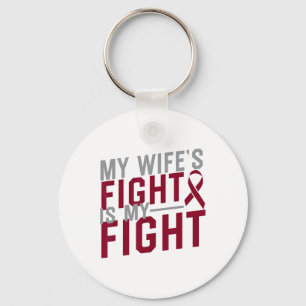 My Wife's Fight Is My Fight Sickle Cell Anemia Awa Keychain