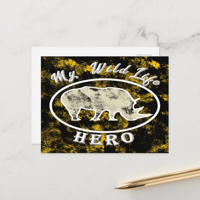 My wildlife hero postcard (Front/Back In Situ)