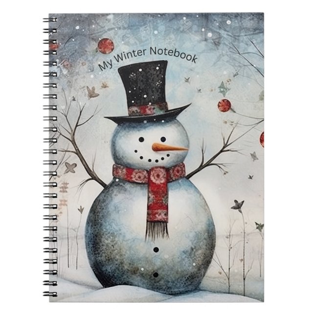 My Winter Snowman Notebook (Front)
