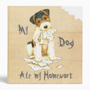 My Wire Fox Terrier Ate My Homework Binder