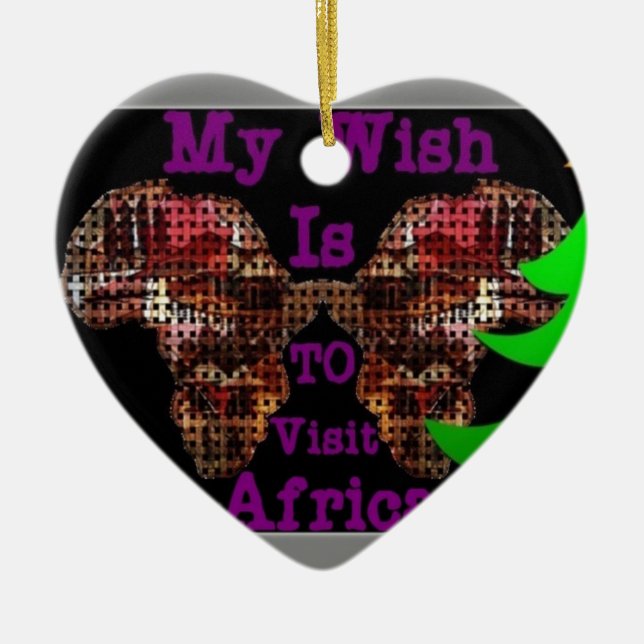 My Wish Ceramic Ornament (Front)