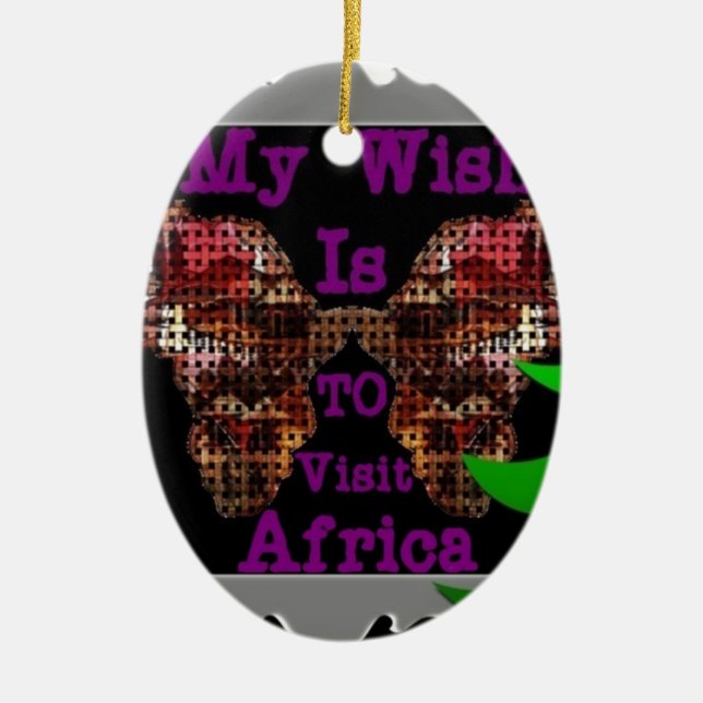 My Wish Ceramic Ornament (Front)