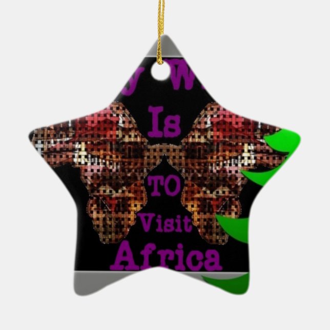 My Wish Ceramic Ornament (Front)