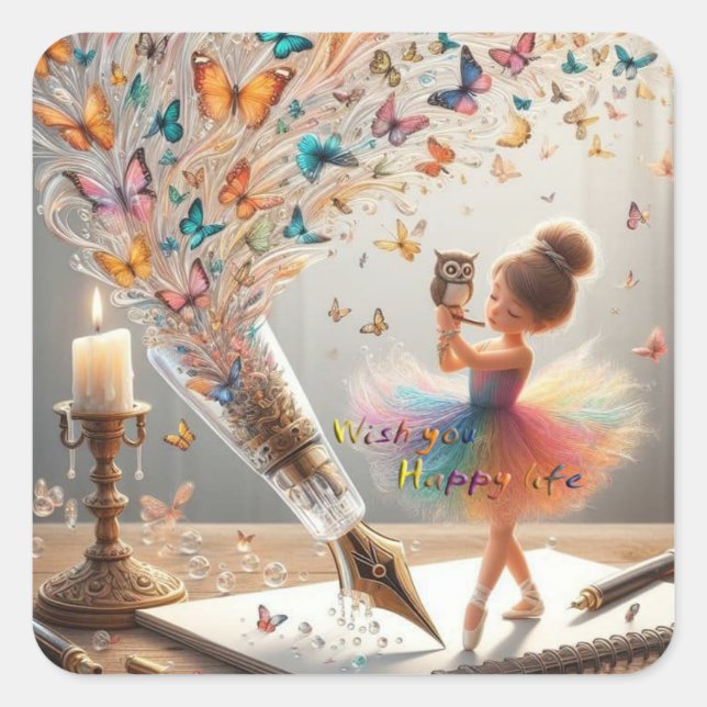 My Wish Square Stickers (Front)