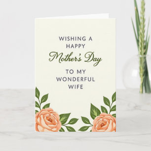My Wonderful Wifes Day Card