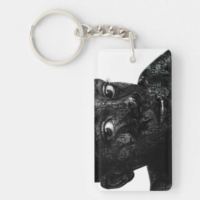 my word in blacq keychain (Front)