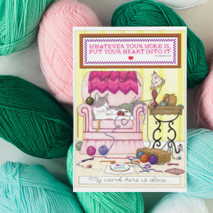 My Work is Done Inspirational Postcard