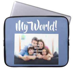 "My World" - Family Photo on a Laptop Sleeve