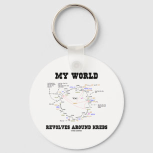 My World Revolves Around Krebs (Energy Cycle) Keychain
