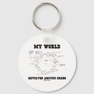 My World Revolves Around Krebs (Energy Cycle) Keychain