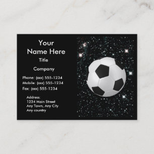 MY WORLD: SOCCER ~ BUSINESS CARD
