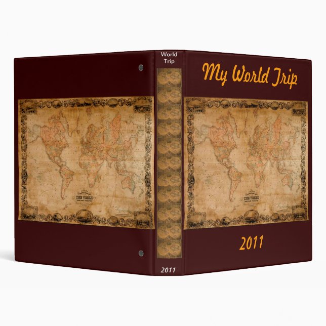 MY WORLD TRIP PHOTO ALBUM BINDER (Background)