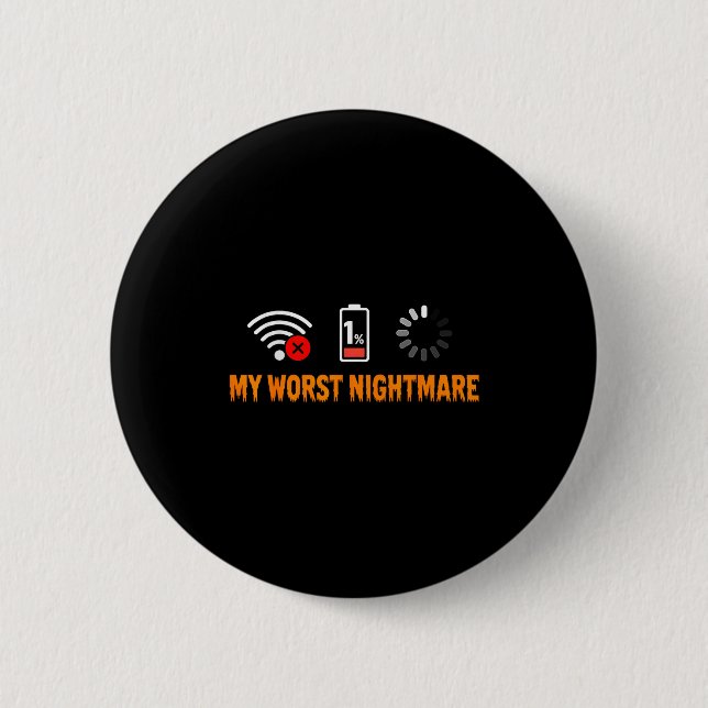 My Worst Funny For Gamers  2 Inch Round Button (Front)