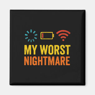My Worst Scary Night - Gamer Nerd Humor Magnet