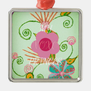 My XOXO Little Princess Design Metal Ornament