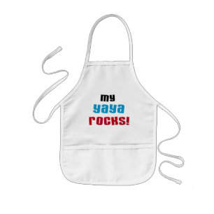 My Yaya Rocks T shirts and Gifts Kids Apron