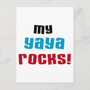 My Yaya Rocks T shirts and Gifts Postcard