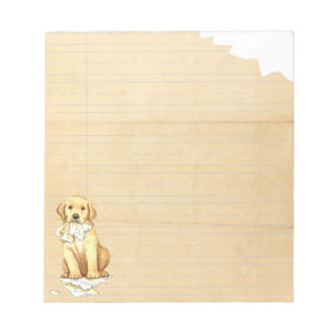 My Yellow Lab Ate my Homework Notepad