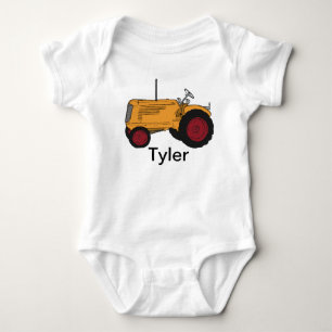 My Yellow Tractor Baby Bodysuit