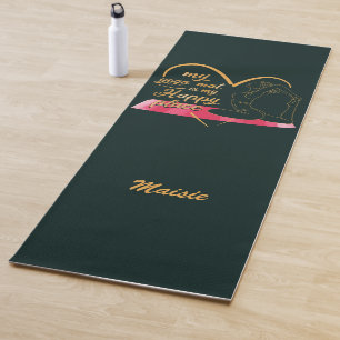 My Yoga Mat is my Happy Place Customized Named