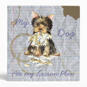 My Yorkie Ate my Lesson Plan Binder