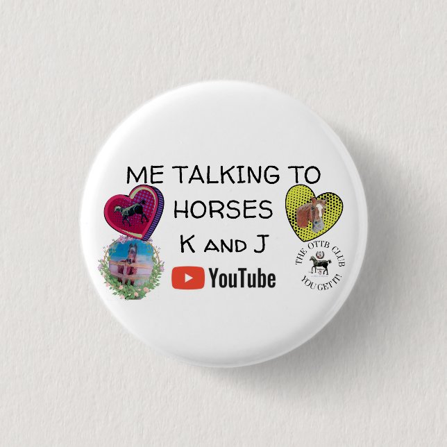 MY YOU TUBE MERCH 1 INCH ROUND BUTTON (Front)