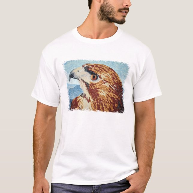 Mya - T-shirt Hawk à queue rouge (Devant)