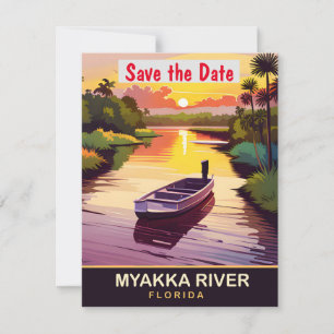 Myakka River, Florida, Travel Postcard,  Save The Date