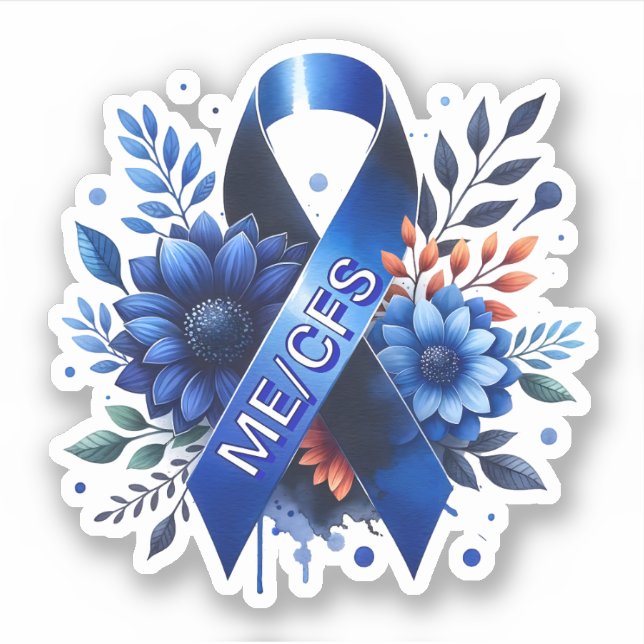 Myalgic Encephalomyelitis ME/CFS Awareness Ribbon (Front)